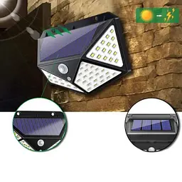 Ліхтар вуличний світильник на сонячній батареї із датчиком руху Solar Wall Lamp UKC SH-100 - мініатюра 9
