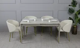 Стіл Хіт розкладний 1400/2000x800x750 бежевий - мініатюра 19