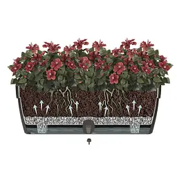 Вазон Santino Asti Window Box 12 л 50х17х20 см шаде (2021496) - мініатюра 2