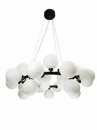 Люстра молекула кільце з кулями Levistella 761J2029-25 BK+WH