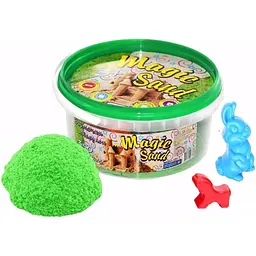 Кінетичний пісок Strateg Magic Sand у відрі 350 г 370-5 Зелений shop (4820175997723)