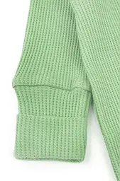 Чоловічок з вафельного трикотажу на блискавці для новонародженого - мініатюра 4