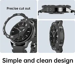 Безель Sikai для смартгодинника Xiaomi Watch S3 Black-white Sport - мініатюра 6