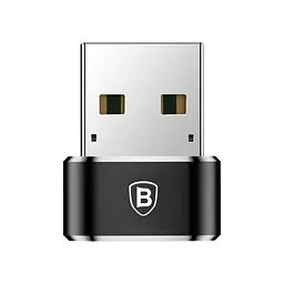 Перехідник USB 2.0 AF to USB-C black Baseus (CAAOTG-01) - мініатюра 3