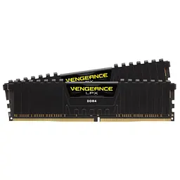 Модуль пам'яті для комп'ютера DDR4 32GB (2x16GB) 3200 MHz Vengeance LPX Black Corsair (CMK32GX4M2E3200C16) - мініатюра 2