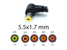 Блок живлення для Acer 3500, 3510, 3620, 1680, 1830, 2000, 1410, 1500, 1551, 1640 Series (19V 3.42A 65W (5.5x1.7)) - мініатюра 2