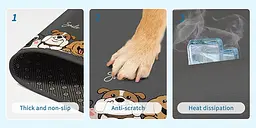 Літня охолодна підстилка для котів Derby Ice Silk Summer Pet Cooling Mat Cats Smile 45х60 см