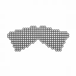Маска на обличчя Bijoux Indiscrets Erika Mask вінілова з клейовим кріпленням - мініатюра 3