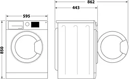 Пральна машина автоматична Indesit OMTWSE 61293 WK UA (6990450) - мініатюра 3