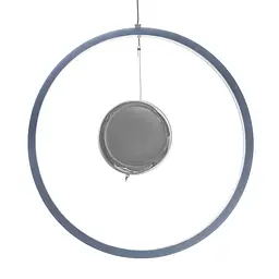 Світильник стельовий Brille підвісний світлодіодний для спальні BR-941S/18W LED GY/CH - мініатюра 5