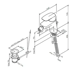 Змішувач для біде AM.PM Spirit 2.1 (F71A83100) - мініатюра 8