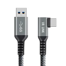 Кабель Oculus Link USB 3,2 Type-C Quest 2/3/Pro/Pico 4 7 м Сірий (AC-7mGS) - мініатюра 2