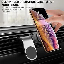 Магнітний тримач для телефону в авто підставка для телефону в машину Car Holder L-103