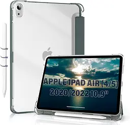 Чохол-книжка BeCover Soft Edge з кріпленням Apple Pencil для Apple iPad Air (4/5) 2020/2022 10.9 Темно-зелений (711120) - мініатюра 2