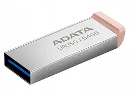 Флеш-накопичувач Adata Flash 64Gb USB 3.2 UR 350 Silver/Beige (UR350-64G-RSR/BG) - мініатюра 2