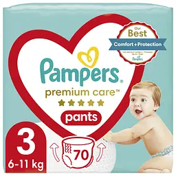 Підгузки-трусики Pampers Premium Care Pants 3 (6-11 кг) 70 шт.