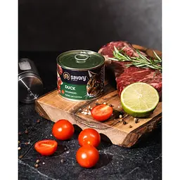 Вологий корм для котів Savory з качкою 200 г - мініатюра 5