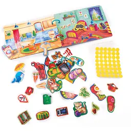 Розвиваюча гра Vladi Toys з липучками. Бізі бук. Мій дім (VT1310-08) - мініатюра 2