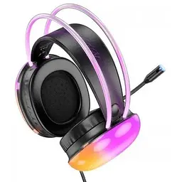 Навушники ігрові Hoco W109 Plus Rich channel gaming headphones RGB 6942007609029 - мініатюра 4