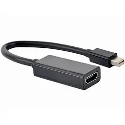 Перехідник Cablexpert MiniDisplayPort-HDMI, черний (A-mDPM-HDMIF4K-01)