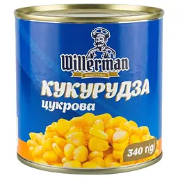 Кукурудза солодка консервована Willerman ж/б 340 г 