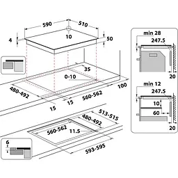 Індукційна варильна поверхня Whirlpool WS Q4860 NE [113330] - мініатюра 7