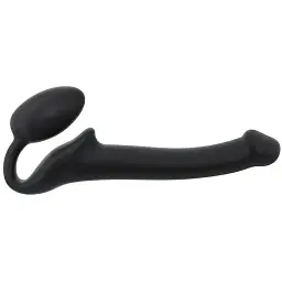 Безремневий страпон Strap-On-Me Black S повністю регульований діаметр 2.7 см