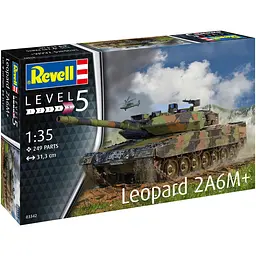 Збірна модель Revell Танк Леопард 2 A6M+ масштаб 1:35, 249 деталей (RVL-03342)