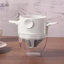 Пуровер/воронка/фільтр Semi Coffee Maker багаторазова, White для ручного заварювання кави - мініатюра 2