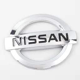Емблема решітки задня для Nissan Хром 118х100 мм Пластик на скотчі (Завод) - мініатюра 4