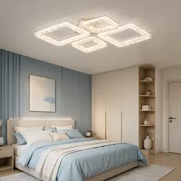 Світлодіодна люстра Splendid Ray LS/2S+2B LED (WH), білий, 60 Вт, від 8-16 м²