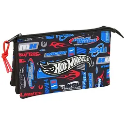 Пенал Safta на 3 відділи Hot Wheels (812553744)