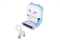 Портативний дитячий міні-термопринтер бездротовий Portable Mini Printer C9/SK52-4, 2 кольори, в коробці 9х12х4,6см - мініатюра 4