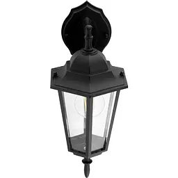 Настінний ретро-ліхтар Lumiled Bellis, чорний мат, спрямований вниз - мініатюра 3