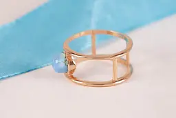 Каблучка з червоного золота з бірюзою 20 K-0190 - мініатюра 5