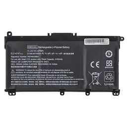 Акумулятор для HP Pavilion 15-EG 15-EH 15T-EG 15Z-EH 17-CN 17-CP 17S-CU 17T-CN 17Z-CP, 11.4V 4150 mAh, HW03XL