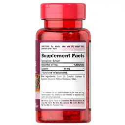 Натуральна добавка Puritan's Pride Lycopene 40 mg 60 капсул - мініатюра 2