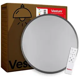 Світильник Vestum RING матовий 30W 395*60мм 4000К срібний (VS-90070)