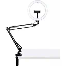 Кільцева USB LED лампа Puluz PKT3090B 10,2" зі струбциною