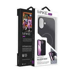 Чохол MAKE Apple iPhone 17 Silicone Solo Midnight