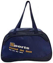 Сумка дорожня із зовнішньою кишенею на блискавці Sports 1807 синя