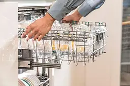 Посудомийна машина Gorenje, 16 комплектів A+++, 60 см, дисплей, 3 кошики, AquaStop, сірий - мініатюра 3