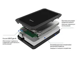 Зовнішній жорсткий диск Apacer AC532 Black 2 TB (AP2TBAC532B-1) - мініатюра 4
