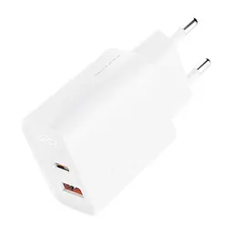 Зарядний пристрій XO QC16U 1xUSB-C PD30W + 1xUSB QC3.0 GaN white (XO-QC16U) - мініатюра 3