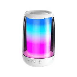 Портативна колонка Pulse 4 mini BT/TF/FM/TWS/AUX/USB з підсвіткою 5 Вт, білий Smart X 8893AW - мініатюра 16
