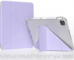 Чохол до планшета BeCover Ultra Slim Origami Transparent Apple iPad Pro 11" M4 2024 Purple (711692)
