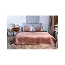 Покривало Руно двостороннє VeLour Коричневе 150 х 220 см (360.55_Cappuccino) - мініатюра 2