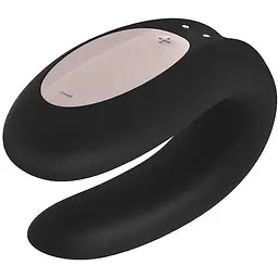 Вібратор для пар Satisfyer Double Joy 9 см чорний
