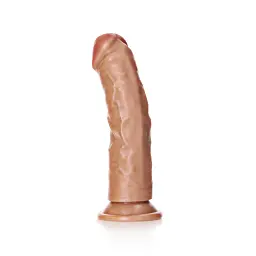 Фалоімітатор RealRock Curved Realistic Dildo 6" 17.5 см (коричневий) - мініатюра 10