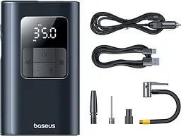 Автомобільний насос Baseus PrimeTrip VA1 Wired Wireless 2-in-1 Tire Inflator black (C11169001121-00) - мініатюра 1